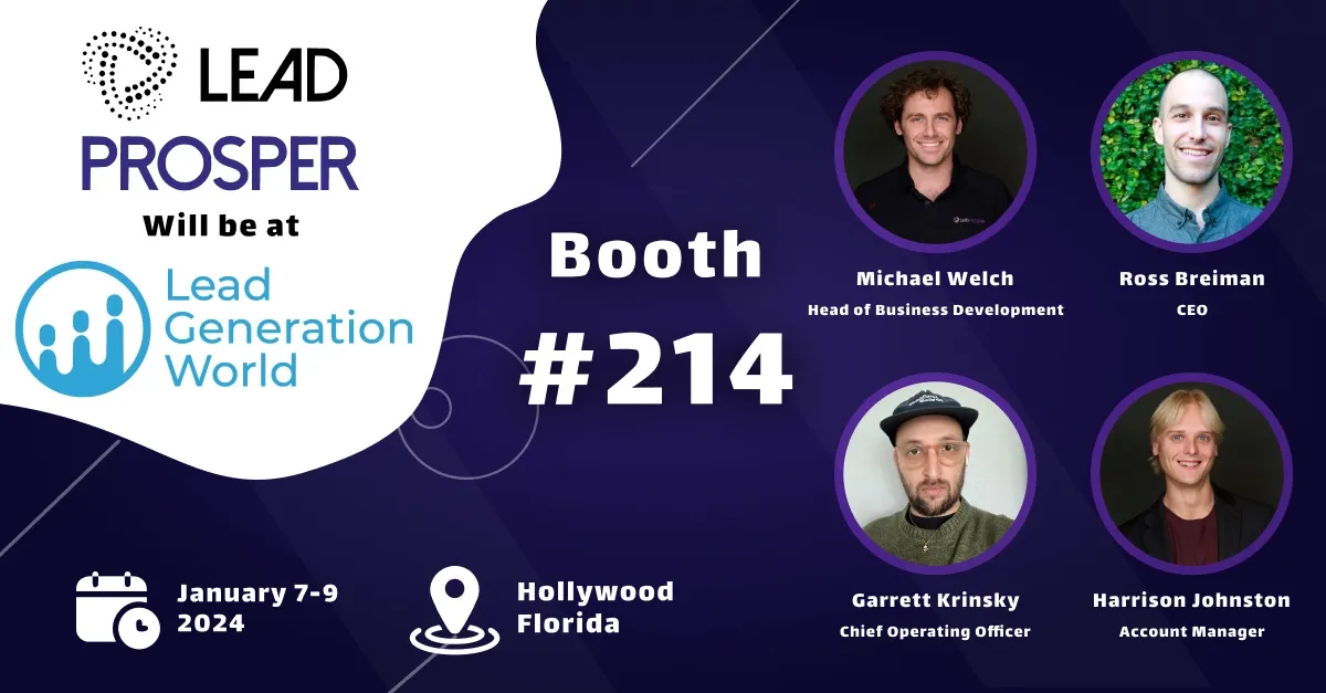 Lead Prosper at Lead Generation World January 2024